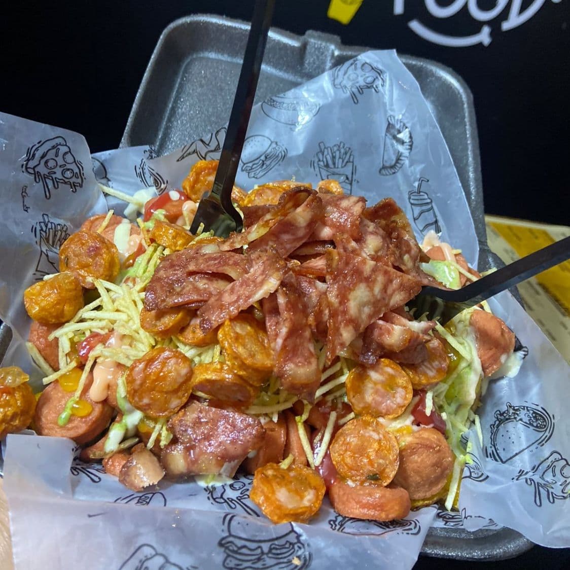 Salchipapa Frita Chorizo 2 Personas
