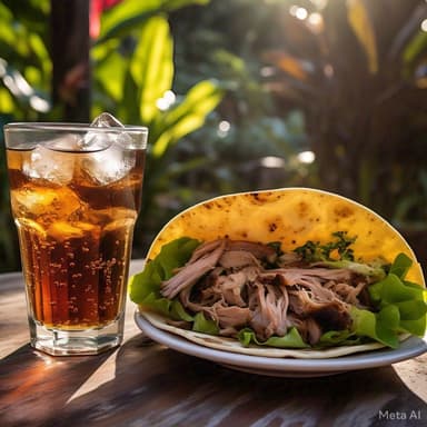 Taco de cerdo asado