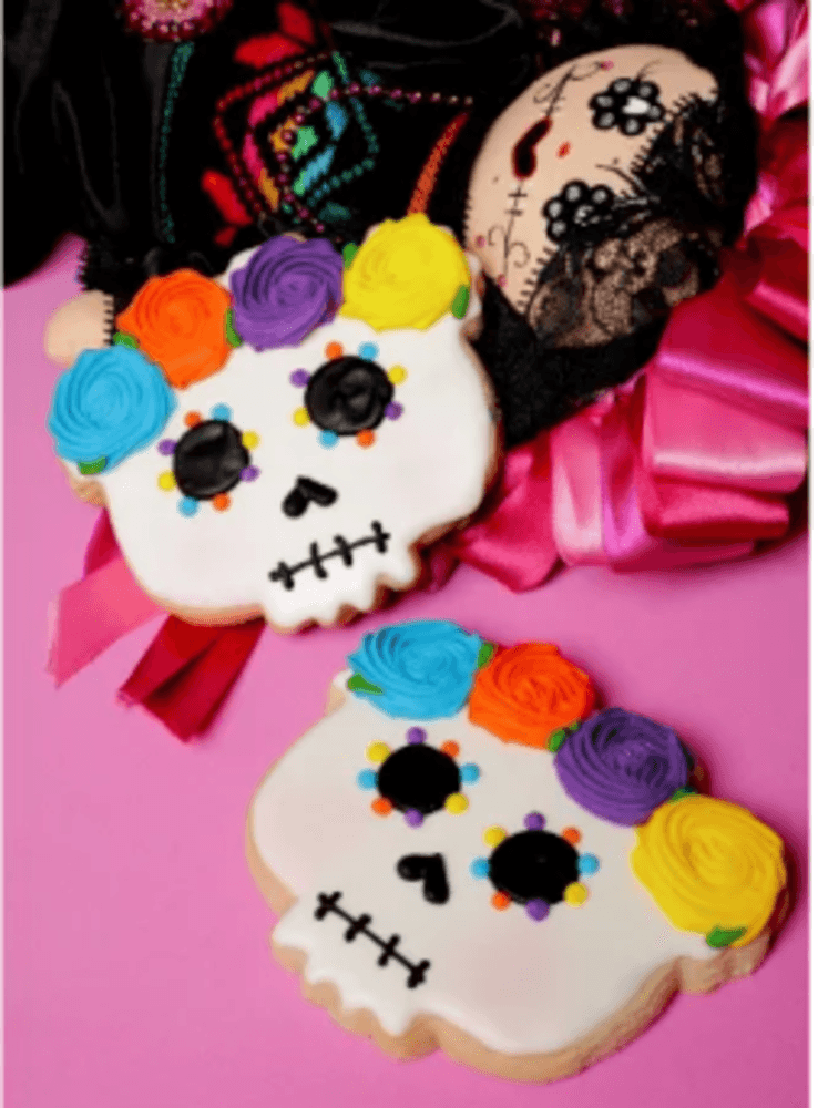 Catrina con flores