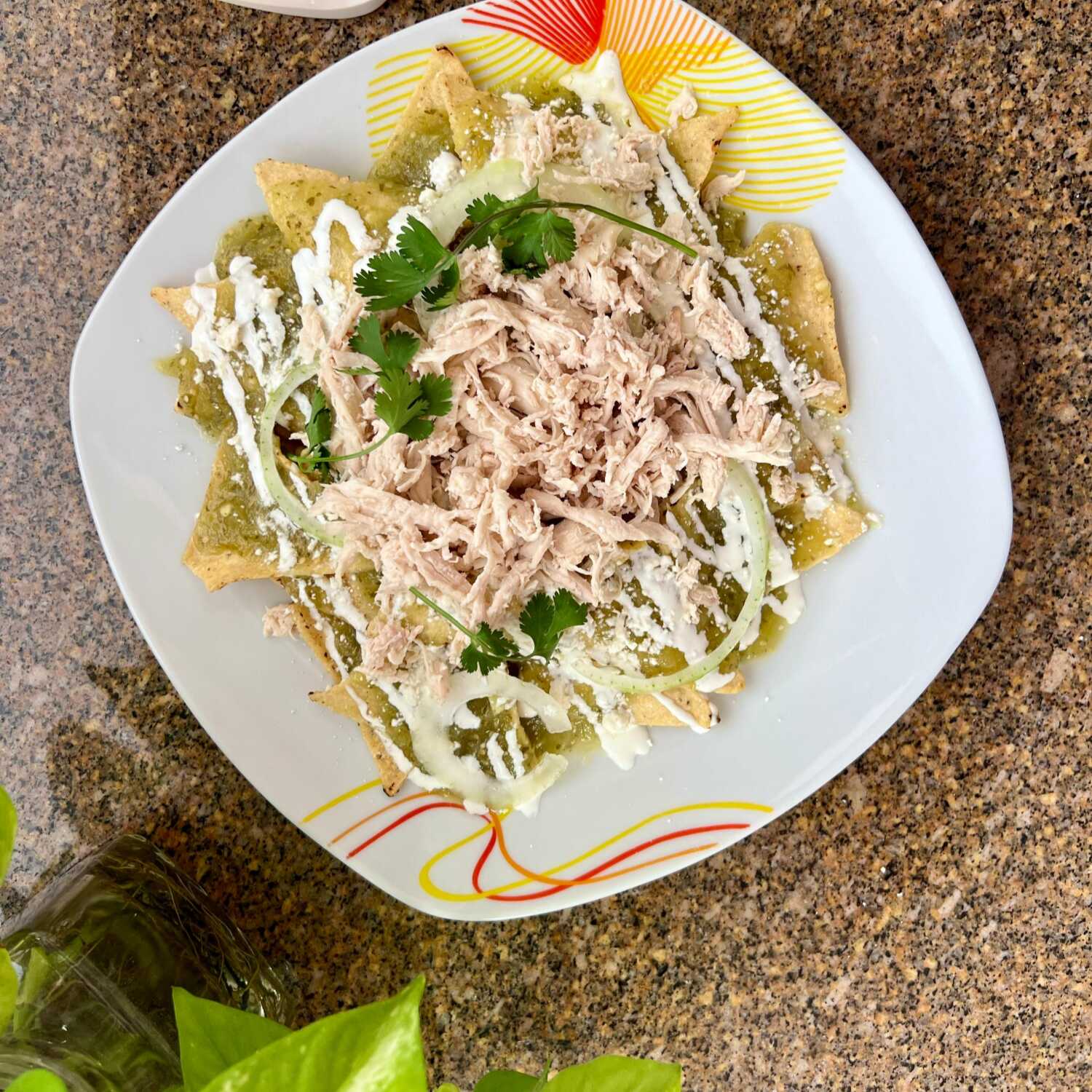 Chilaquiles Verdes con Pollo