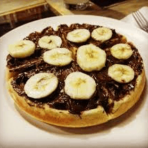Waffle de NUTELLA y Banano