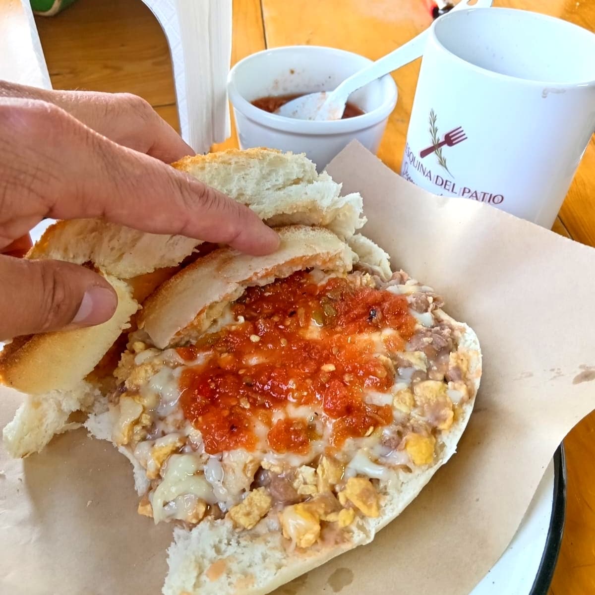 Torta a la Albañil (Bolillo Grande)