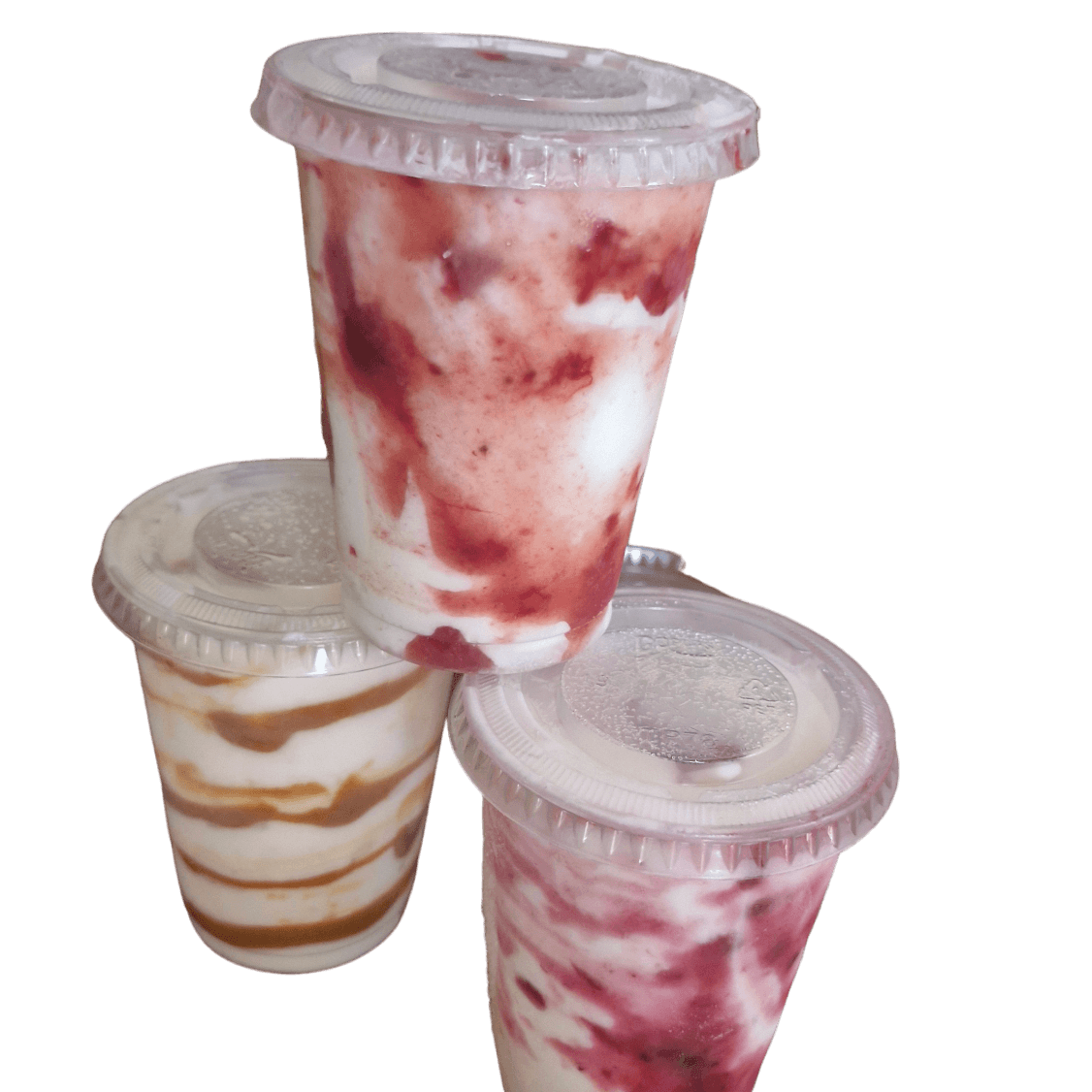 Nieve de Yogurt Natural con Cajeta.