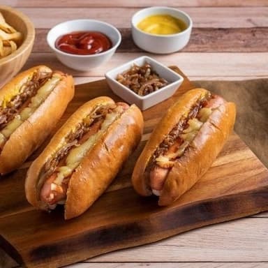 🌭🥓 3 Hot Dog con Tocino