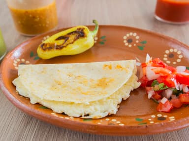 Taco frijol harina