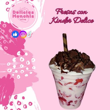 Fresas con Kinder Delice Medianas 12 Oz