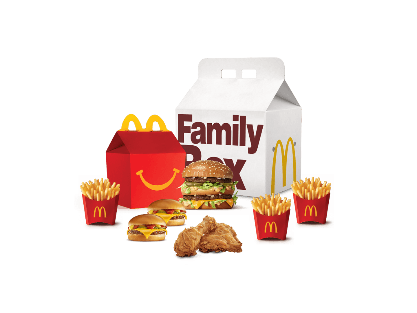 Family Box 3 adultos sin bebidas y 1 niño