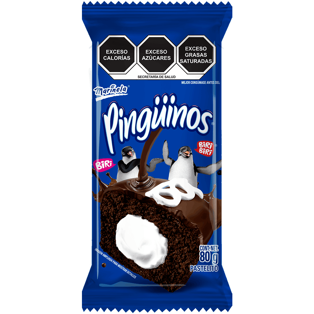 Pastelito Pinguinos Marinela 80 gr bolsa chocolate