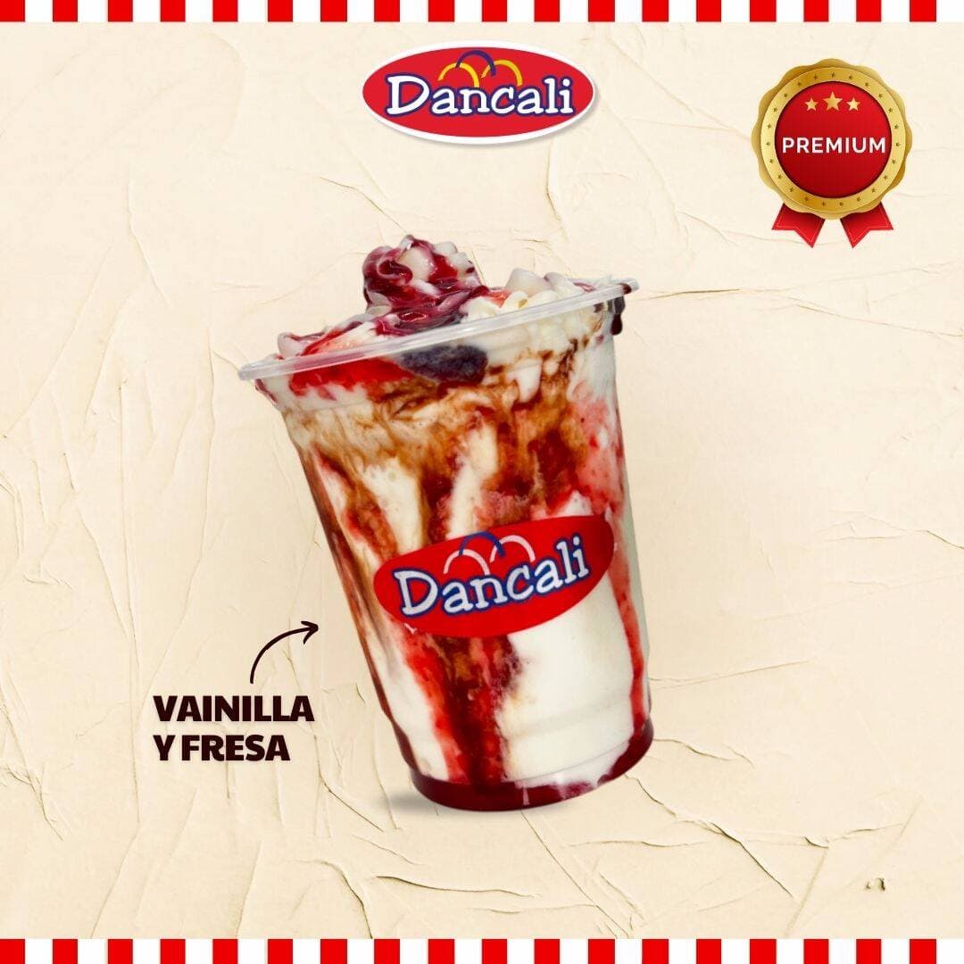 Malteada de Vainilla y Fresa