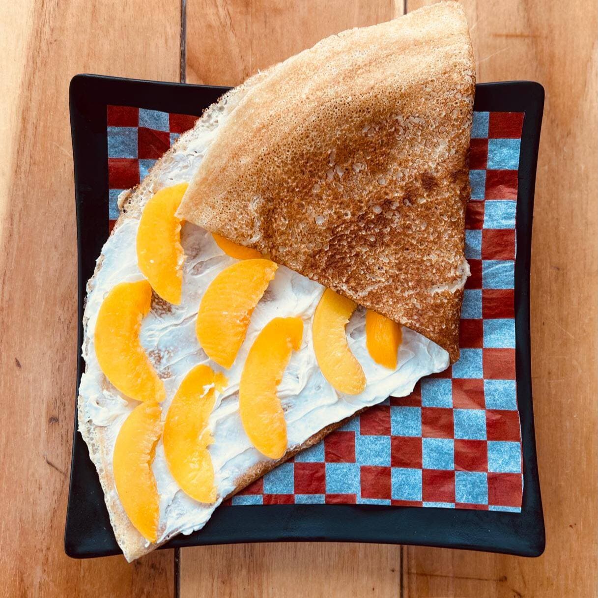 Crepa Philadelphia con Durazno