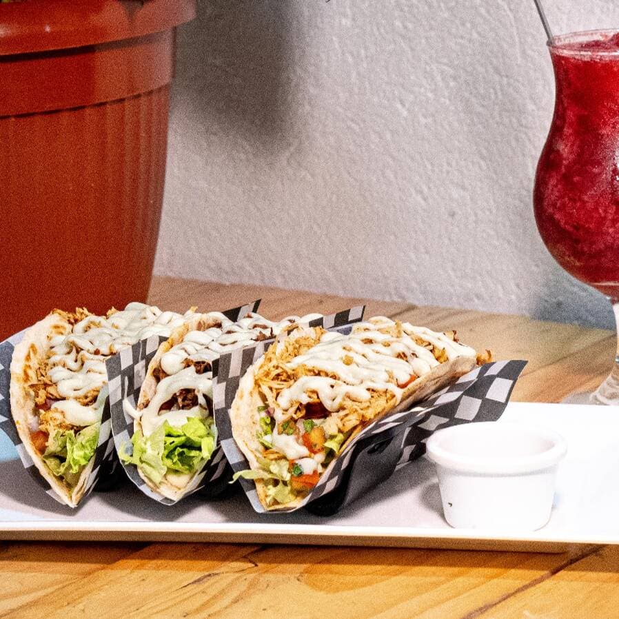 Tacos con res