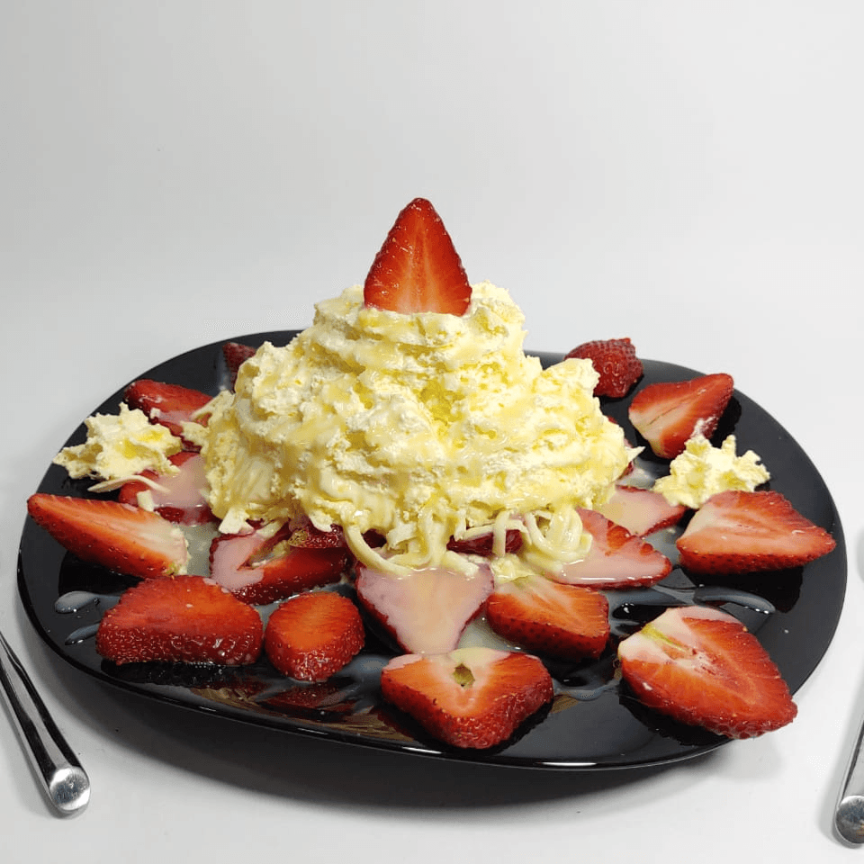 Fresas Crema con Queso