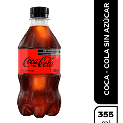Coca Cola Sin Azúcar 355 Ml.