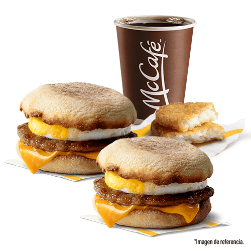 2 Egg McMuffin Salchicha + 1 Americano + 1 HashBrown