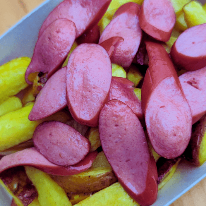 Salchipapa Frankfurter