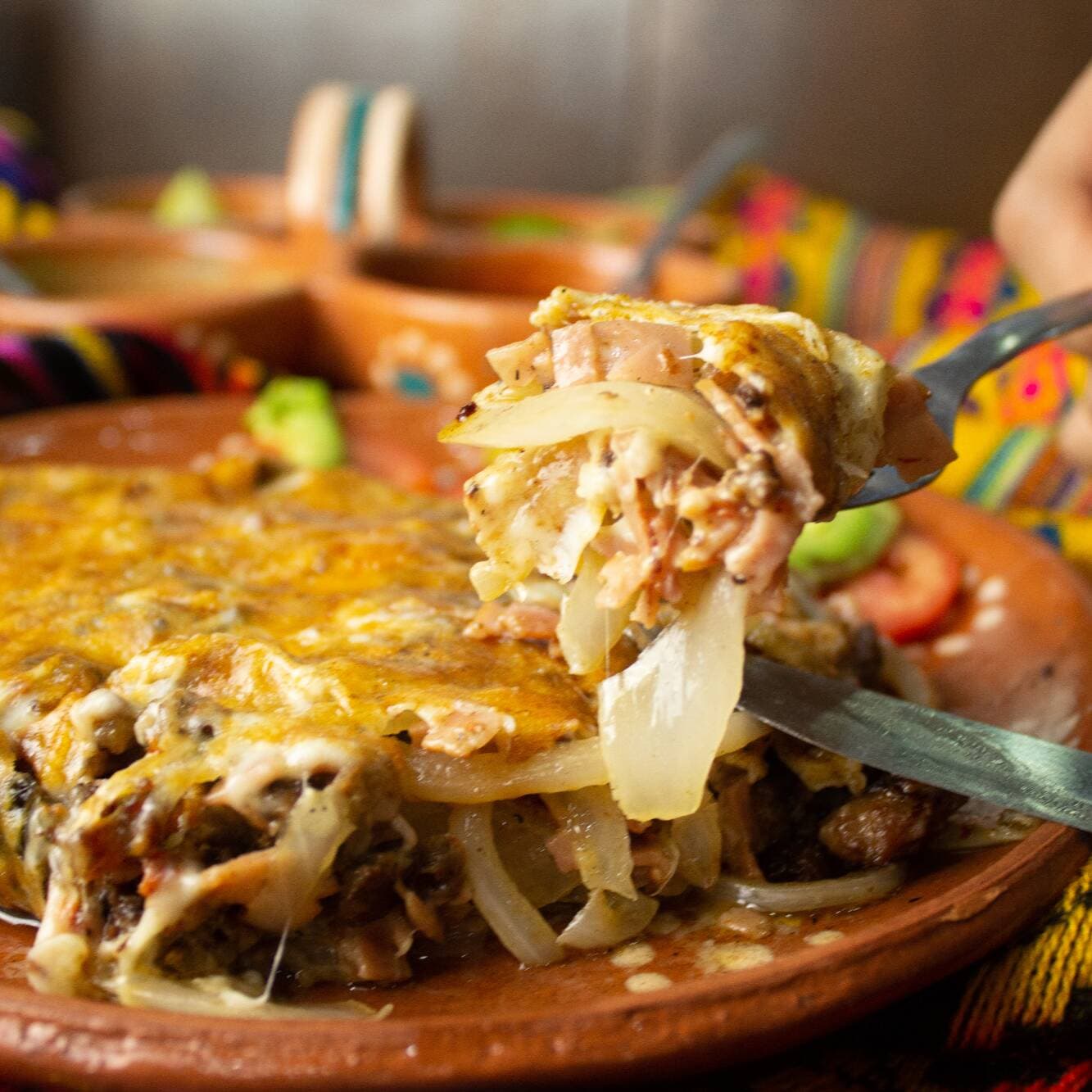 Taco Chino con cebolla