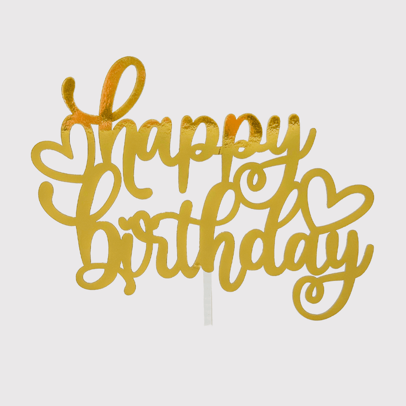 Cake Topper Happy Birthday Corazón