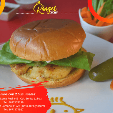 Combo - Hamburguesa Natural de Pollo