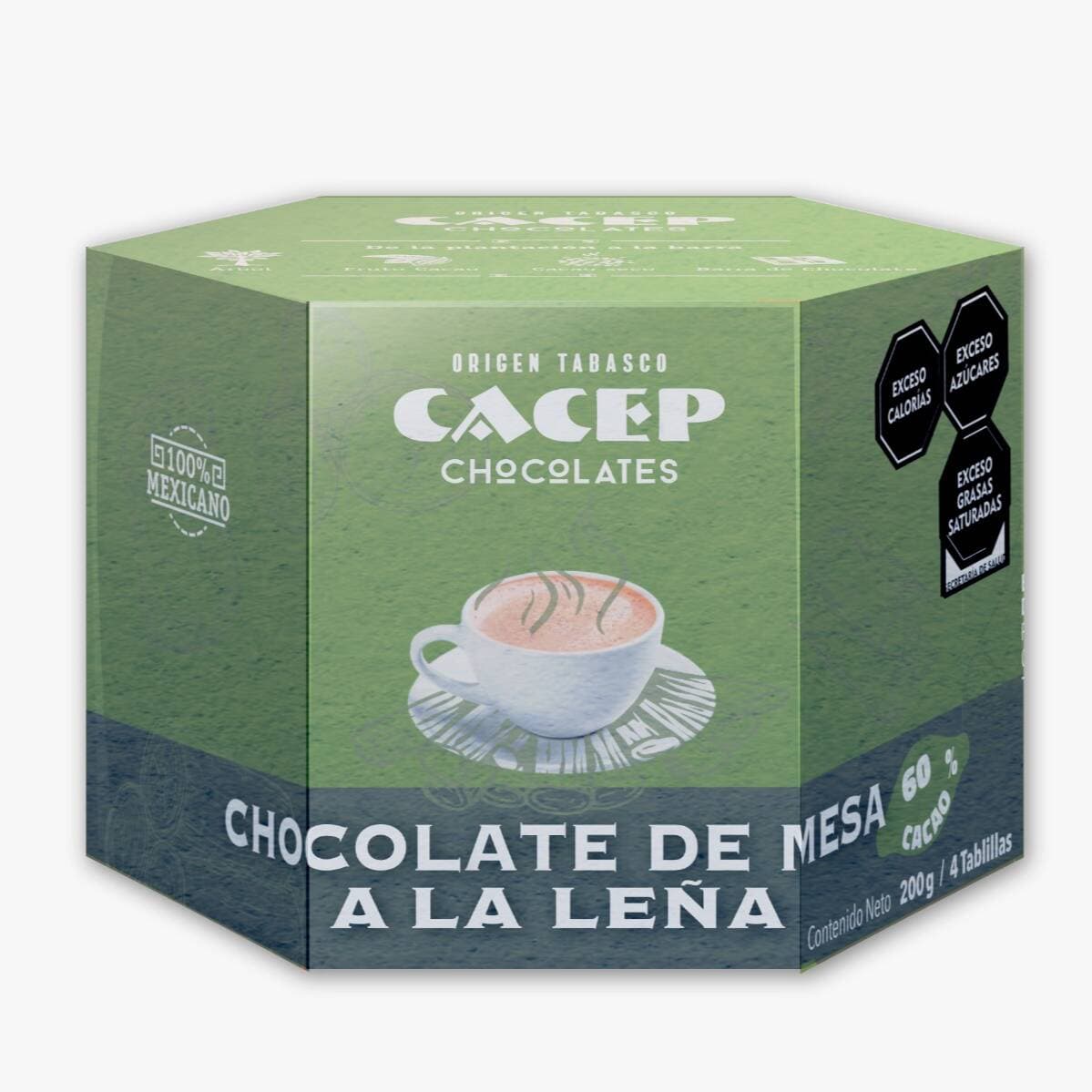 Chocolate de Mesa a la Leña 200 gr 4 Tablillas
