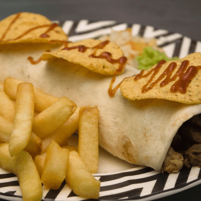 Burro Frijolito + Te Helado