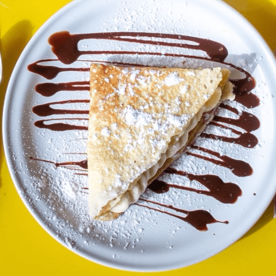 Crepa con plátano