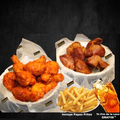 Nuevo! Alitas+Chicharron (1 persona).