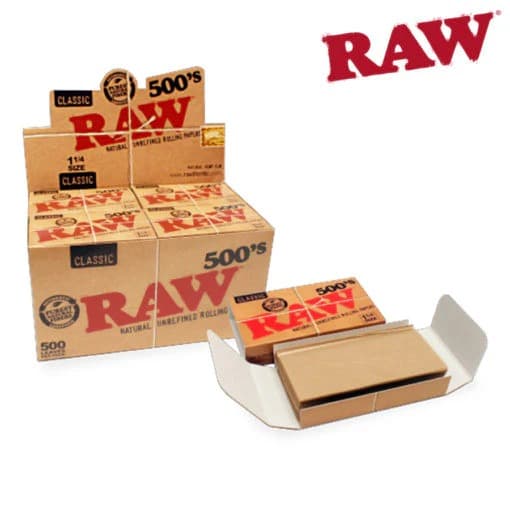Papel 1¼ Classic 500's de Raw