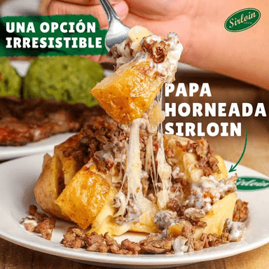 Papa horneada Sirloin