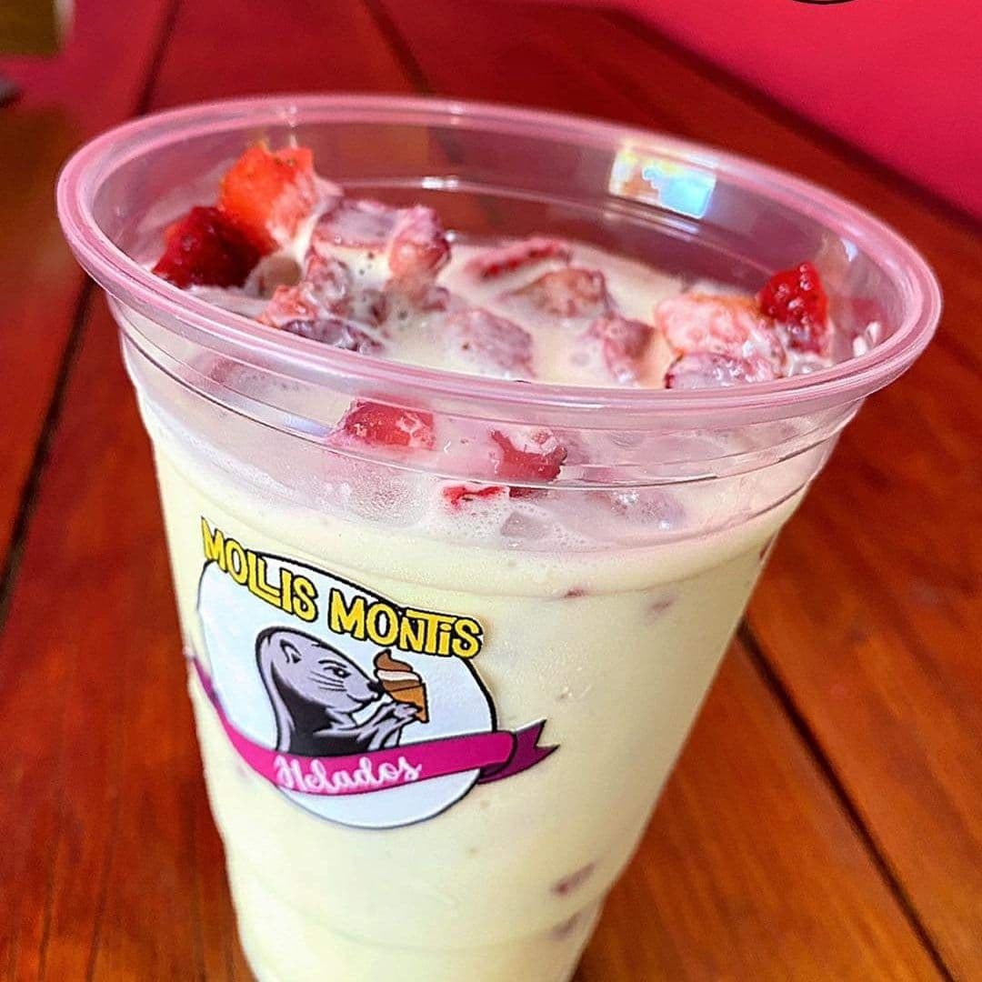 Vaso Fresas con Crema Tradicional