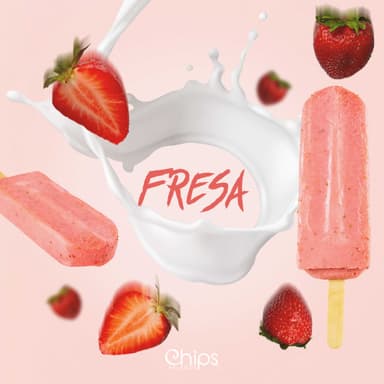 Paleta de Fresa Crema