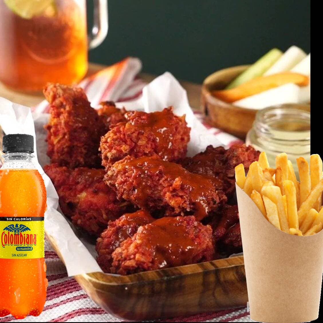 Alitas Mexicanas X8más Gaseosa 250 Ml.