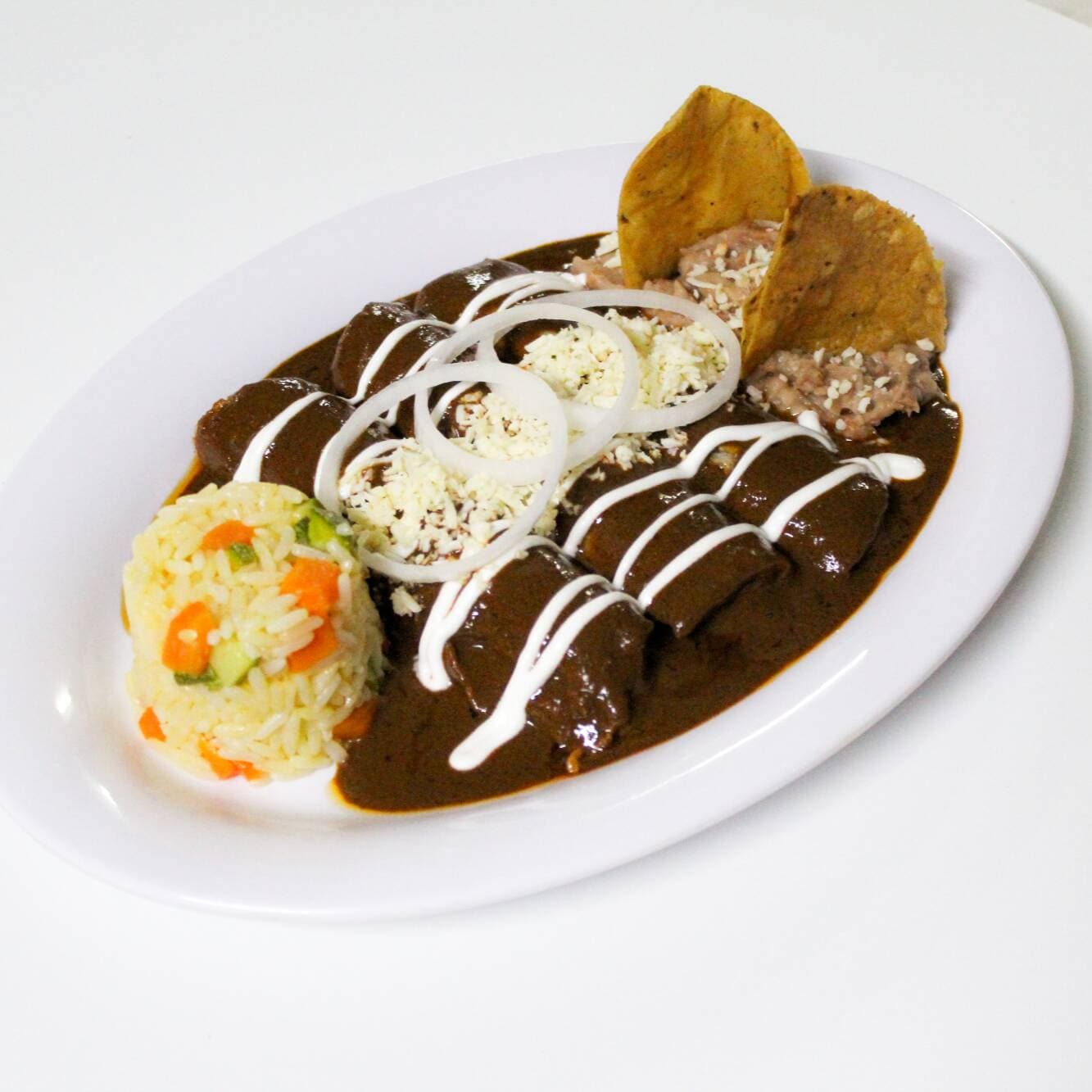 Enchiladas de Mole (3 piezas)