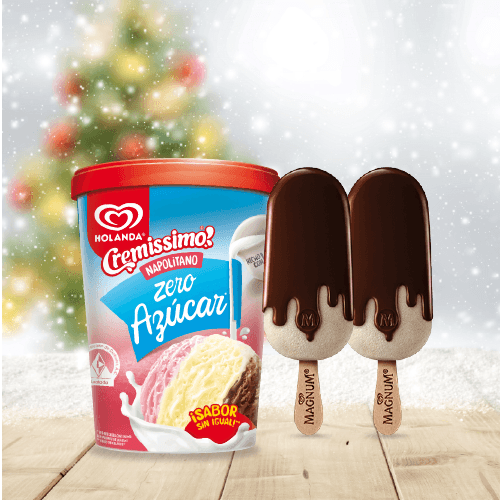 900ml de Helado sin Azúcar y 2 Magnum sin Azúcar