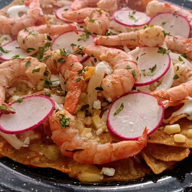 Chilaquiles con Camarón