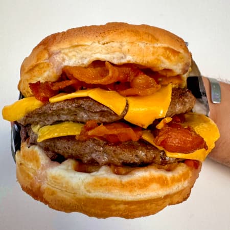 Doble Waffle Chesseburguer