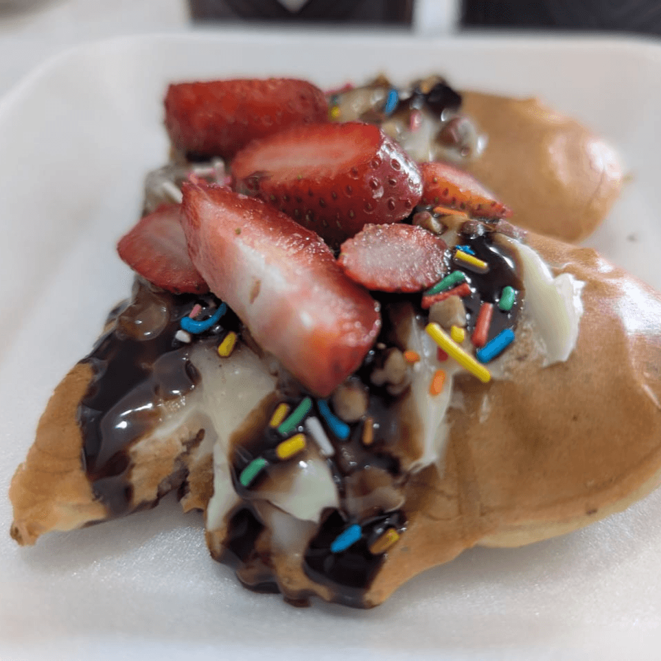 Teiyaki (waffle de Pececitos)
