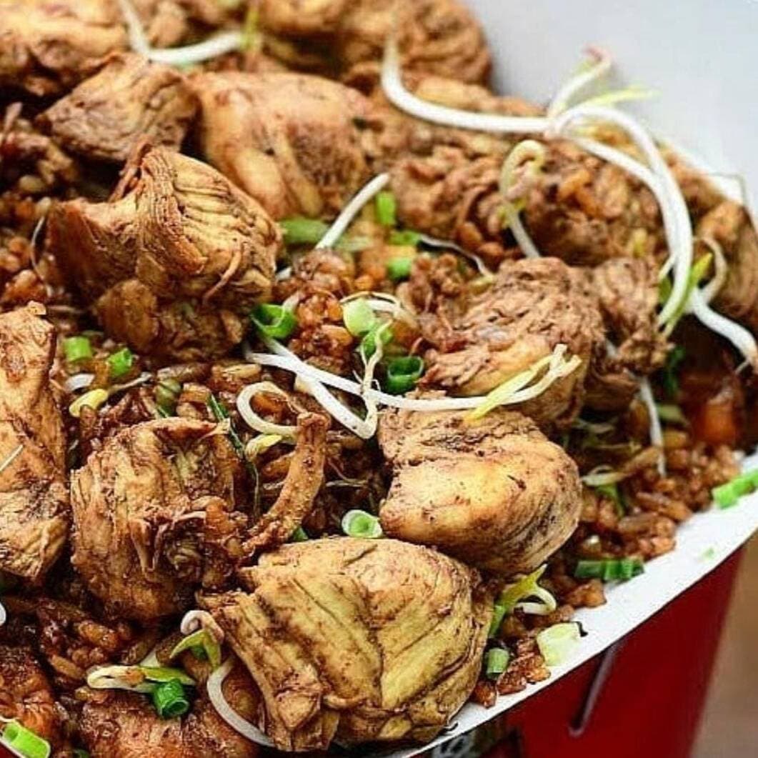 Arroz Chino con Pollo Medium + Papas + Pool 1L