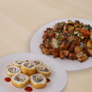 Teriyaki de Pechuga + 3 Quesos