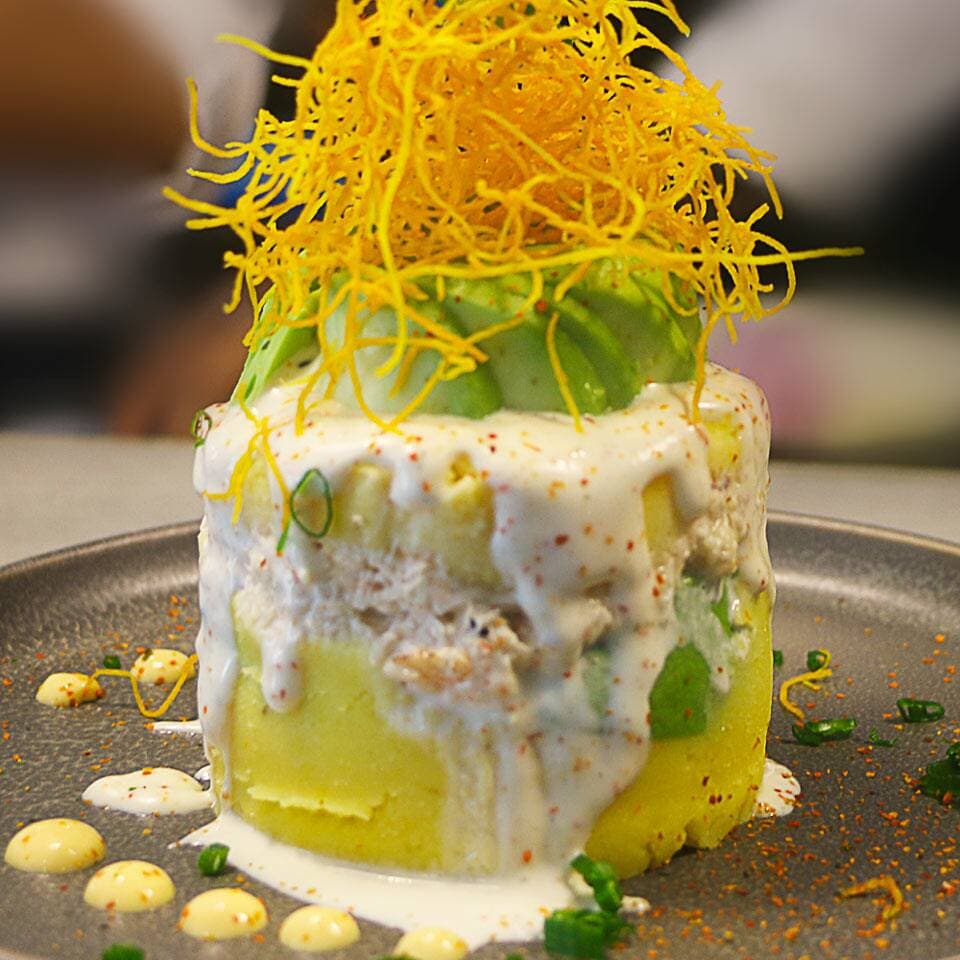 Causa de Pulpa de Cangrejo