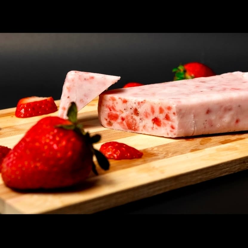 Paleta de Fresas con Crema