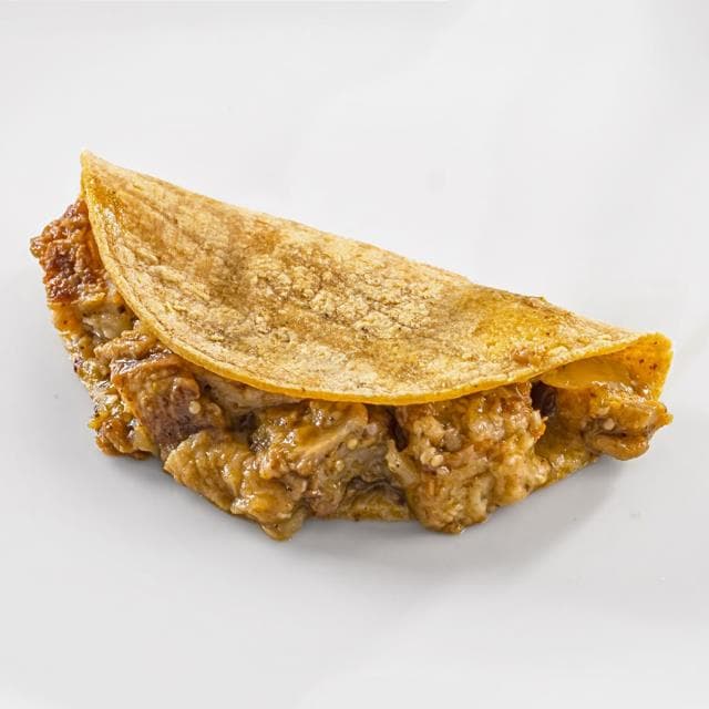 Taco de Chicharron Salsa Verde