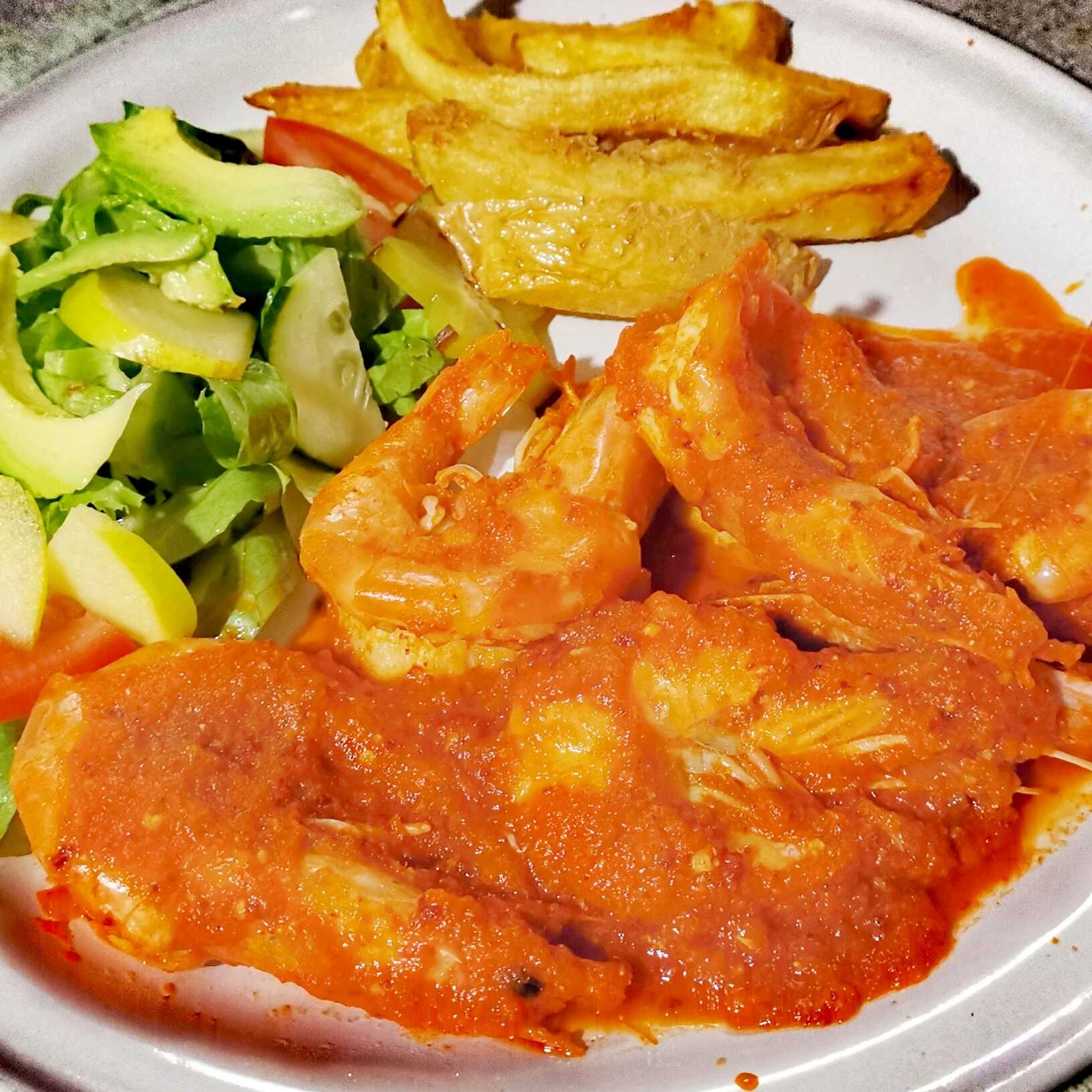 Camarones a la Diabla