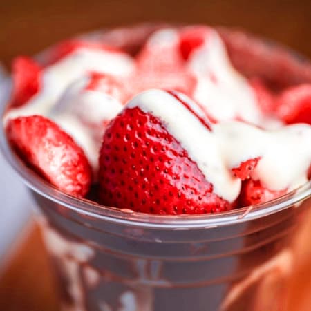 Fresas con Crema. Nutella.