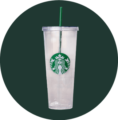 Vaso Frio Transparente Sirena 24oz