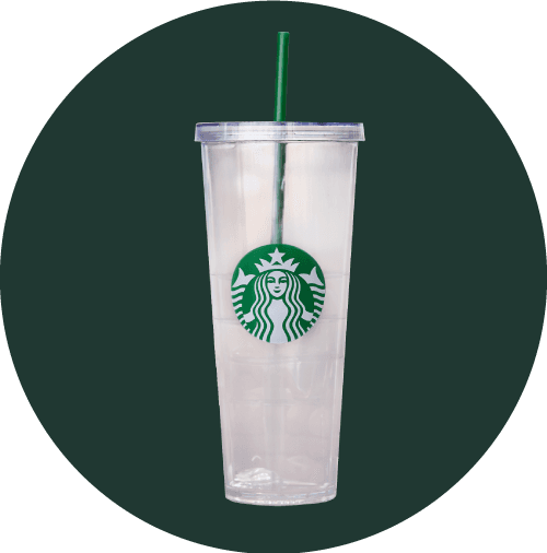 Vaso Frio Transparente Sirena 24oz