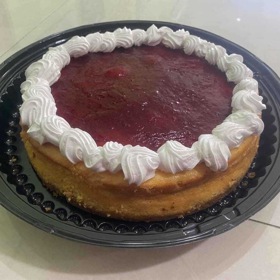 Cheesecake con Frambuesa 10 Pulgadas