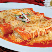 DELICIOSAS ENCHILADAS SUIZAS ROJAS 5 PIEZAS