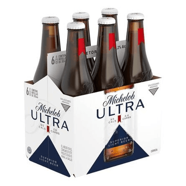 Michelob Ultra Cerveza Botella Six Pack 355 Ml