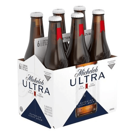 Michelob Ultra Cerveza Botella Six Pack 355 Ml