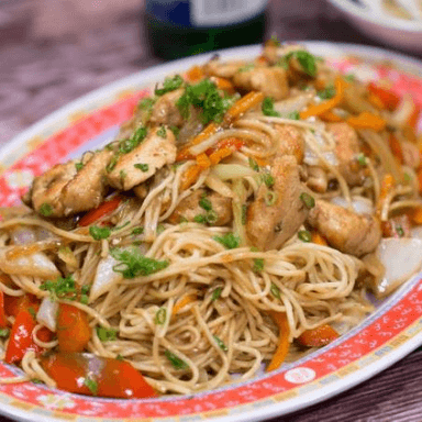 Tallarín con Langostino
